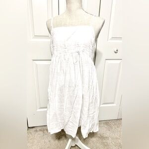 American Eagle Babydoll Dress Coquette White Dainty Feminine Large